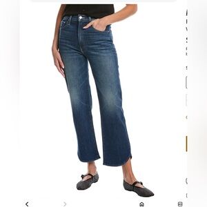 MOTHER Dark Blue Cropped Jeans